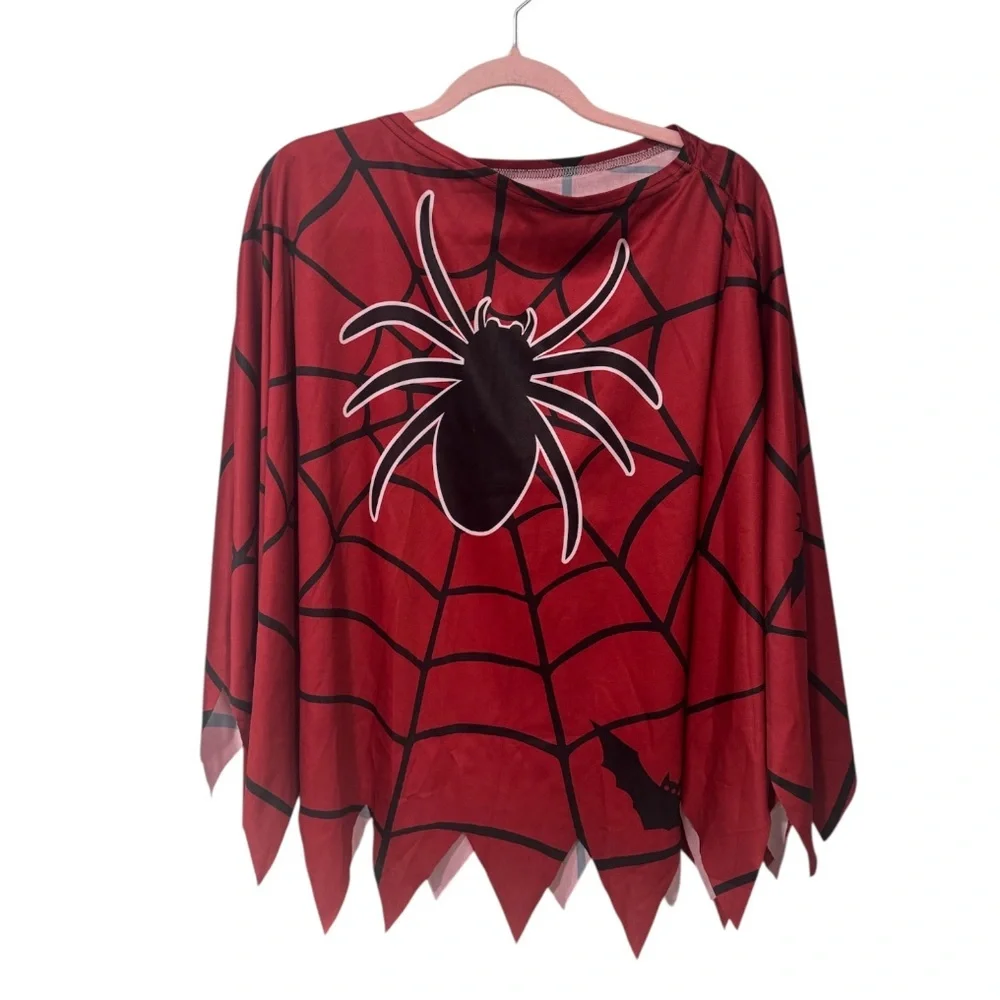 Womans Spider-Man spider web costume poncho one size